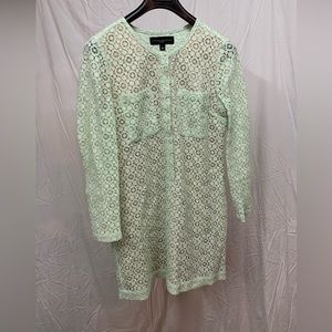 Victoria Beckham for Target pale green lace dress size large